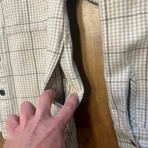 Abercrombie Heavyweight 4 Pocket Flannel Over Shirt Shacket Size Medium - Picture 4 of 4